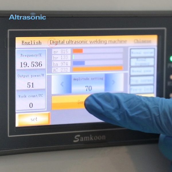 ultrasonik plastik kaynak makinesinin parametre ayarı